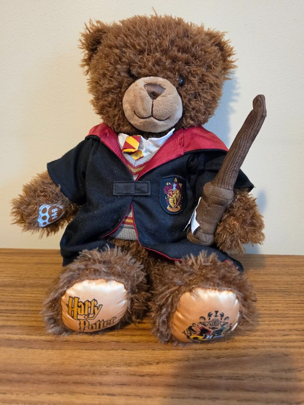 Harry Potter Gryffindor Build a Bear w/Wand